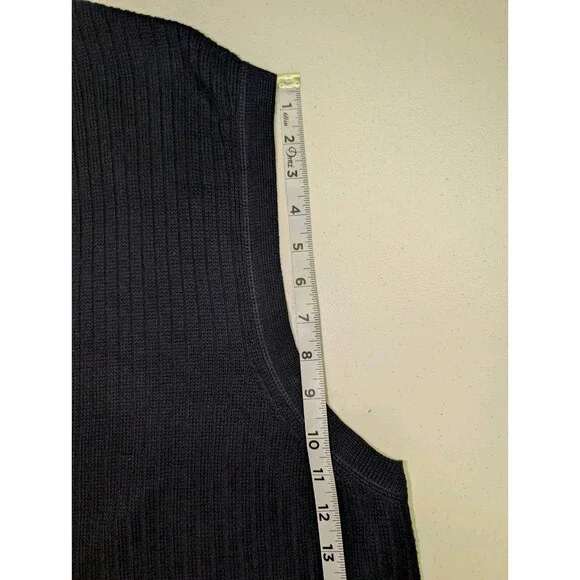Eddie Bauer Sweater Vest Men’s Size XXL TALL Dark Blue V-Neck Preppy Church - Picture 10 of 10